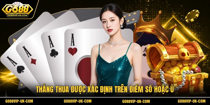 Thắng thua được xác định trên điểm số hoặc ù